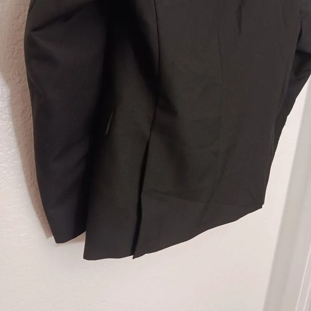 Emerald‎ Zalio Black Men's Professional Blazer 38S / 33W BLACK SB2-Slim Fit